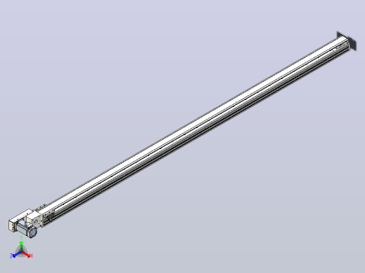 皮带直线轴半封闭可选导轨TPA-HNB-85S-90-L2350-ML-C-P20-N3正等轴测缩略图