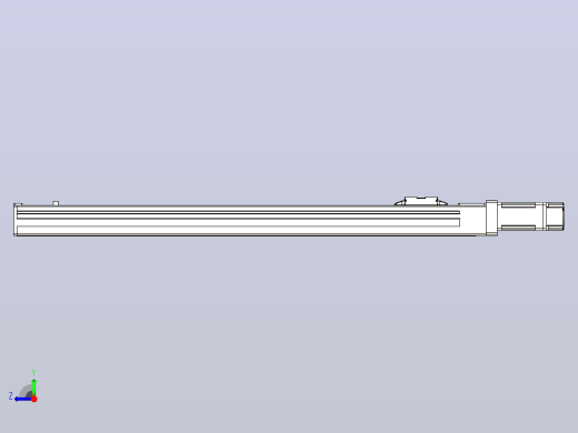 无尘螺杆滑台KCH5M-500-BC-100W-C4右视缩略图