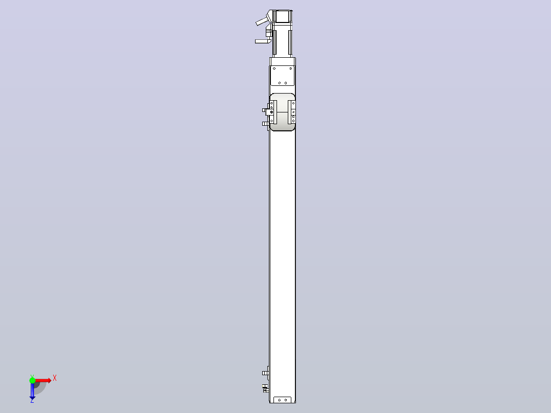 无尘螺杆滑台KCH5M-500-BC-100W-C4俯视图