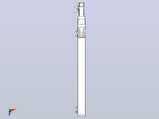 无尘螺杆滑台KCH5M-500-BC-100W-C4俯视缩略图