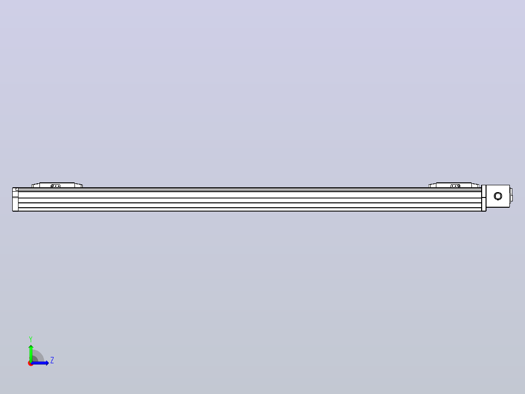 皮带直线轴双滑块型TPA-GCBS-80-P60-L450-DL-M20-N3左视图