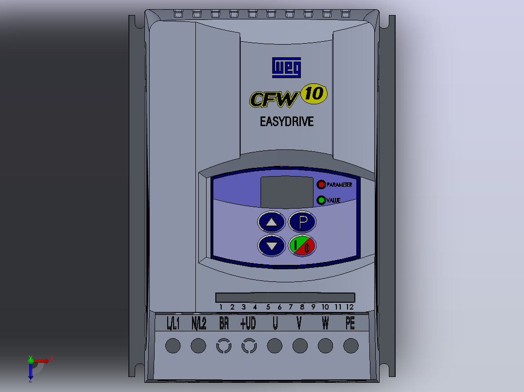 变频器俯视图