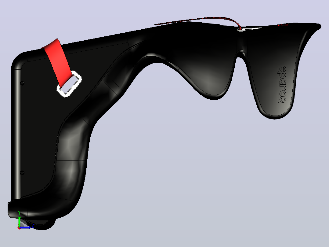 Sparco Pro Adv赛车座椅左视图