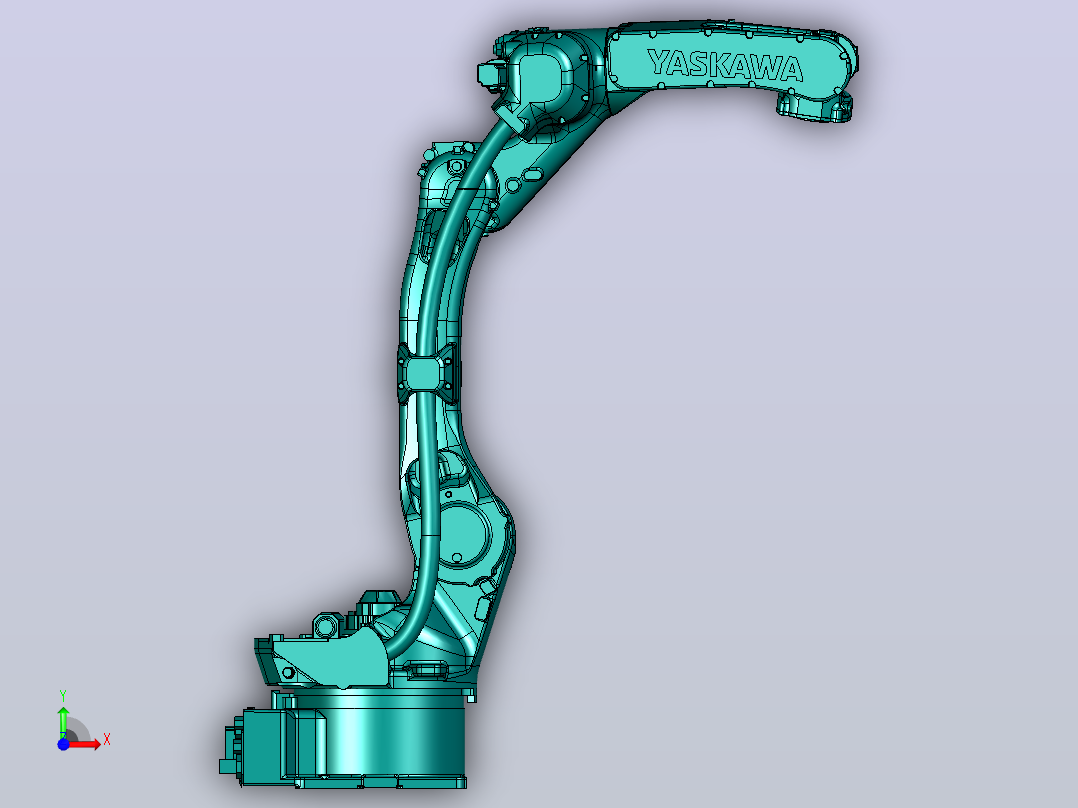 YASKAWA MOTOMAN GP12三维模型图纸前视图
