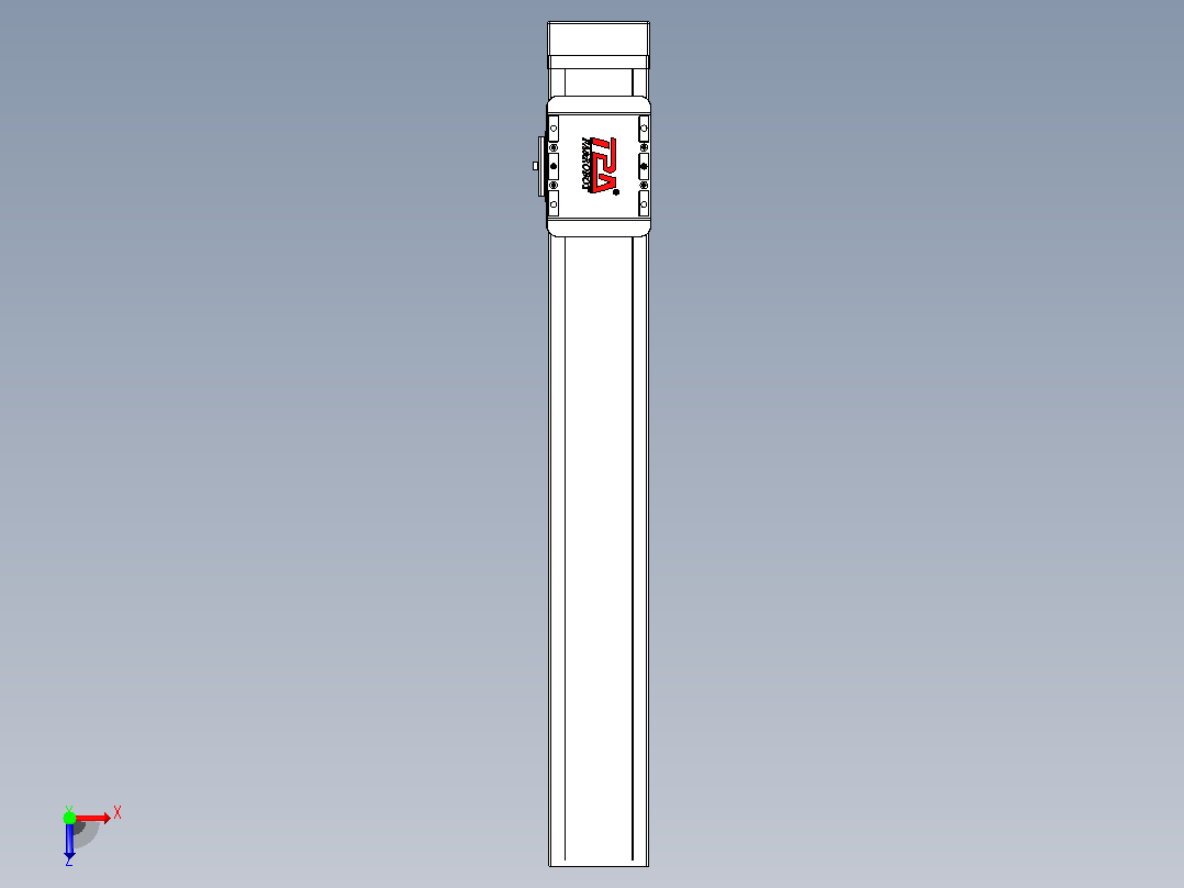 滚珠丝杠直线轴带导轨全封闭TPA-HCR-85D-1610C-L500-MP-Y-P20-N3俯视图