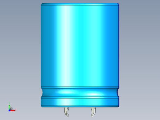 30 x40蓝色BLUE1底片电解电容器前视缩略图