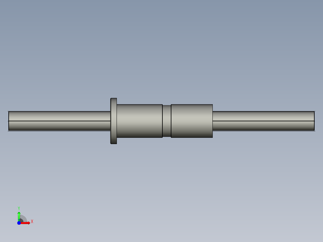DKFZD6320-6滚珠丝杆3D模型前视图