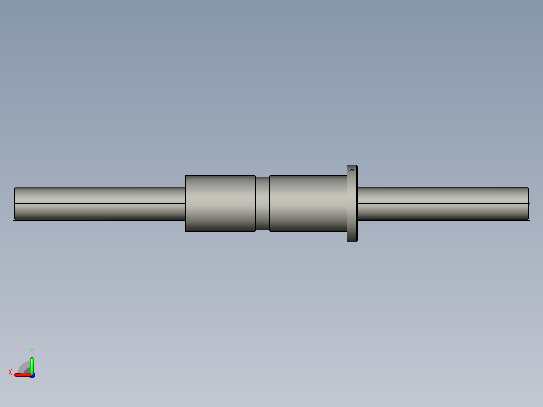DKFZD6320-6滚珠丝杆3D模型后视图