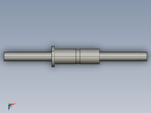 DKFZD6320-6滚珠丝杆3D模型俯视缩略图