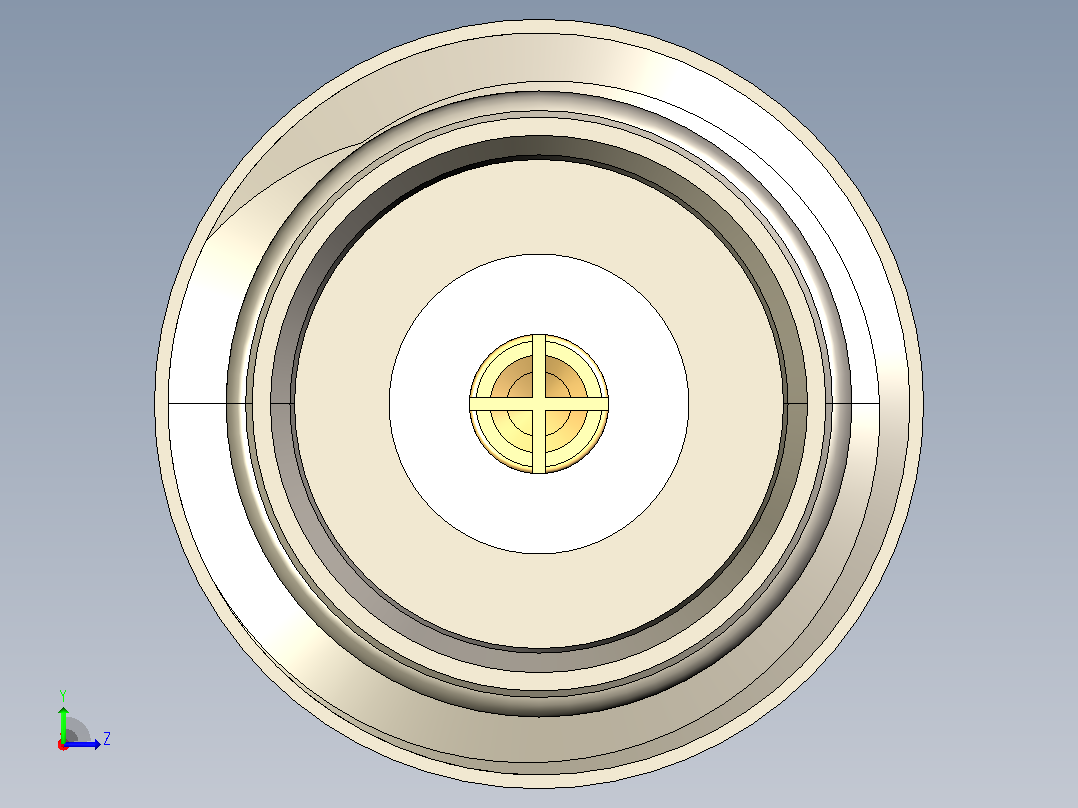11 GHz TNC同轴隔板垂直PCB连接器左视图
