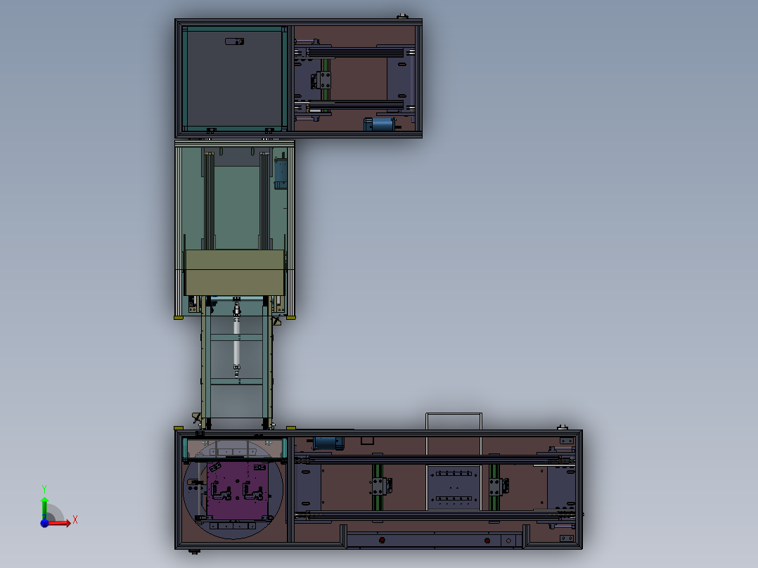 精细化后的自动化生产线 前视图