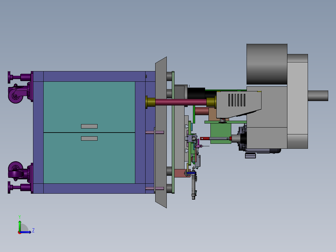 攻外牙_倒角_一体机左视图