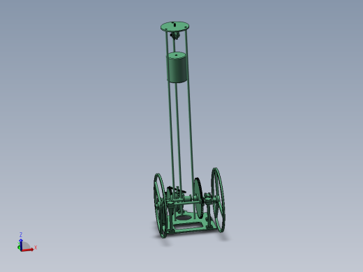 8字无碳小车设计技术说明模拟仿真三维模型素材