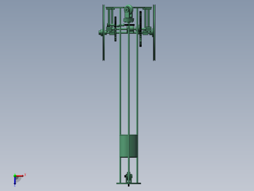 8字无碳小车设计技术说明模拟仿真三维模型素材俯视缩略图