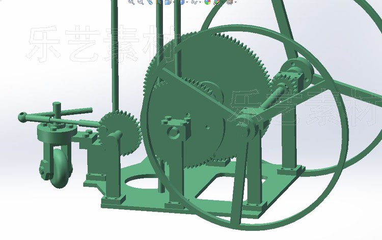 8字无碳小车设计技术说明模拟仿真三维模型素材