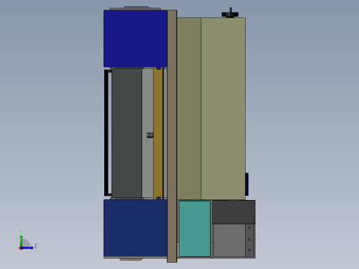 手动车床左视缩略图