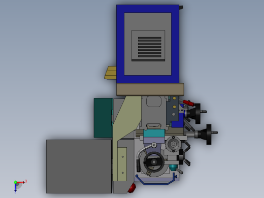 手动车床俯视缩略图