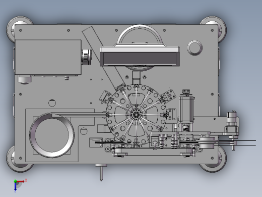 高速SMD编带设备包装机 机械设备 3D模型 设计素材俯视缩略图