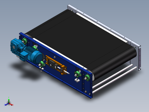 solidworks 皮带线组件、皮带机