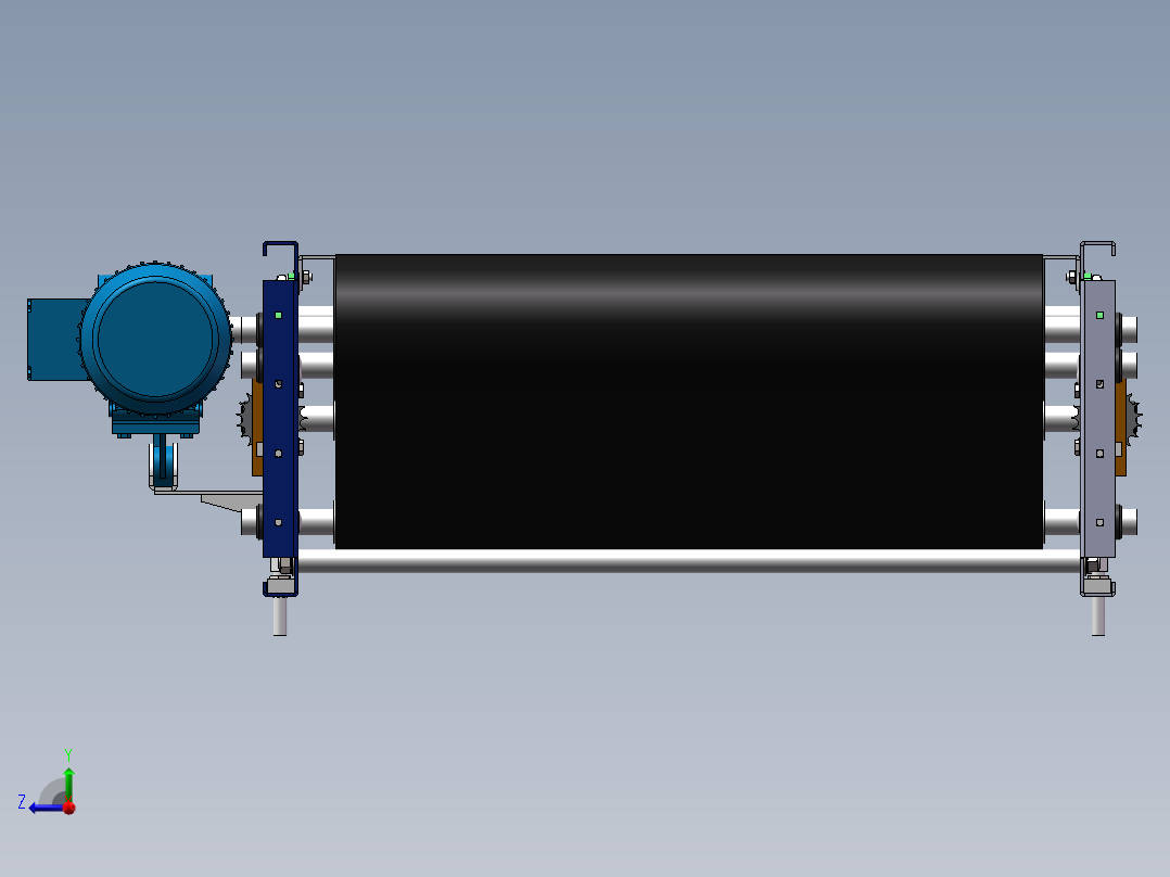 solidworks 皮带线组件、皮带机右视图
