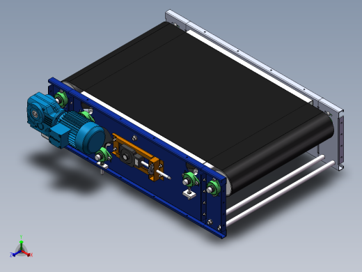 solidworks 皮带线组件、皮带机正等轴测缩略图