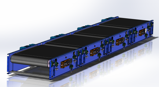 solidworks 皮带线组件、皮带机缩略图