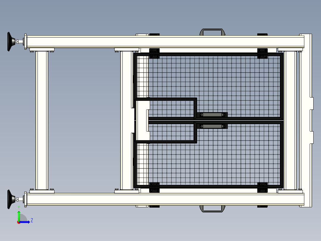 自动化装配工作站左视图