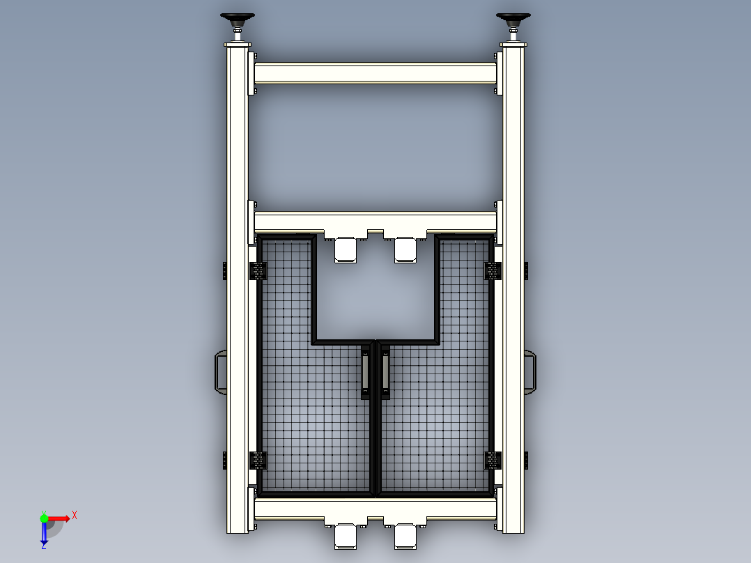 自动化装配工作站俯视图