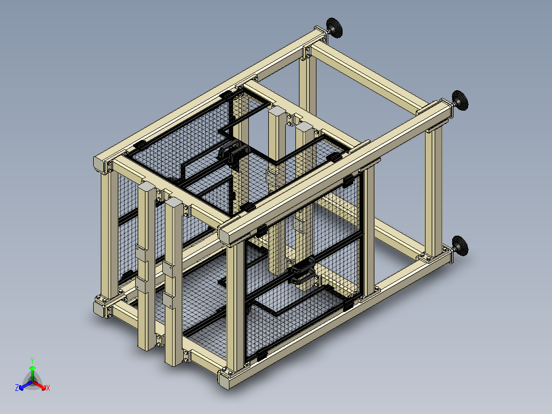自动化装配工作站正等轴测图