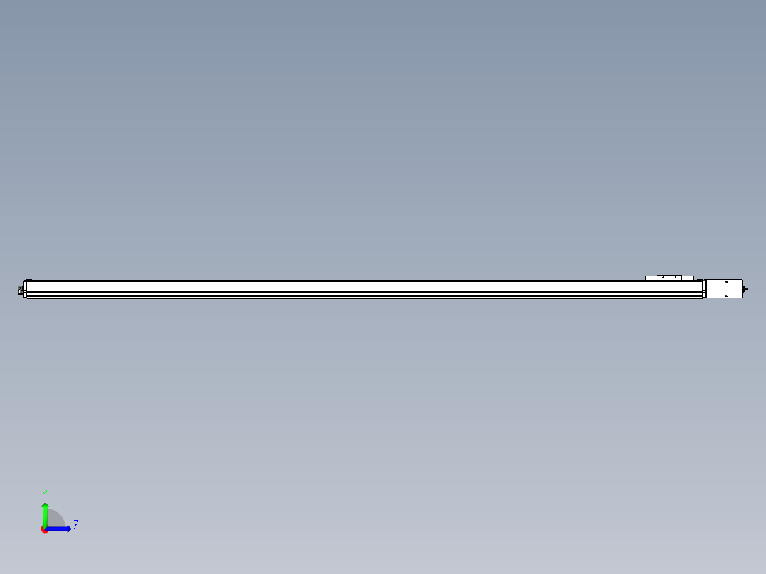 Toyo东佑达直线模组-ECB14-2400-L左视图