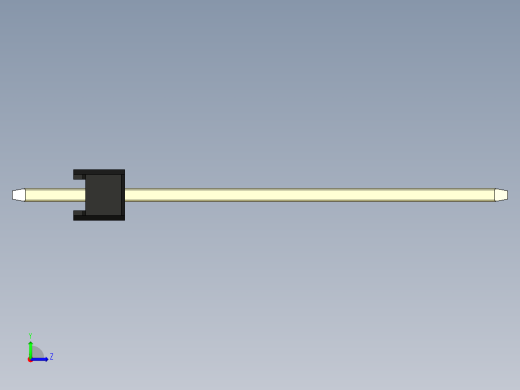 彩色公头100mil（2.54mm）系列-DS1021_black_1x08p_100mil_Type19_rev1.0左视缩略图