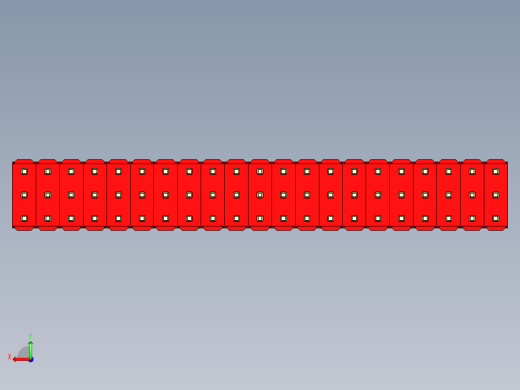 彩色公头100mil（2.54mm）系列-DS1021_red_3x21p_100mil_Type5_rev1.0后视缩略图