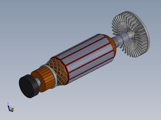 角磨机电机转子