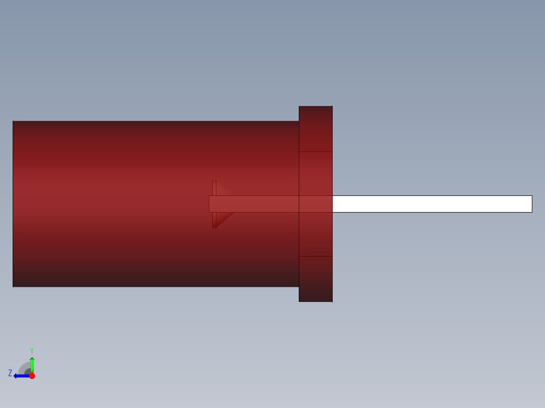 LED_Cylindrical_Red96_D5x9.6mm右视图