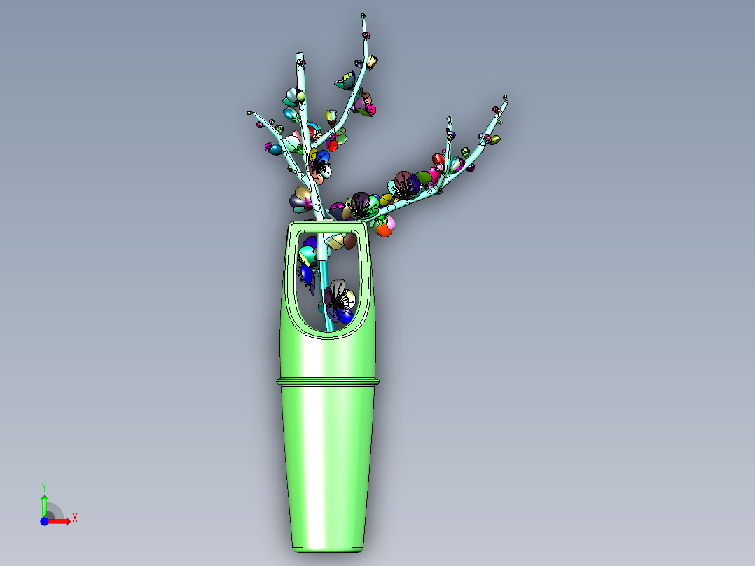 仿真腊梅花家居装饰假花前视图
