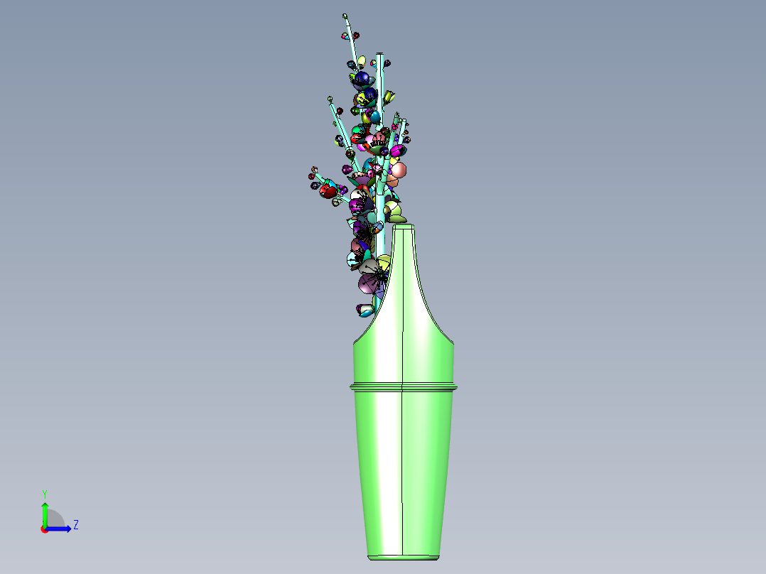 仿真腊梅花家居装饰假花左视图