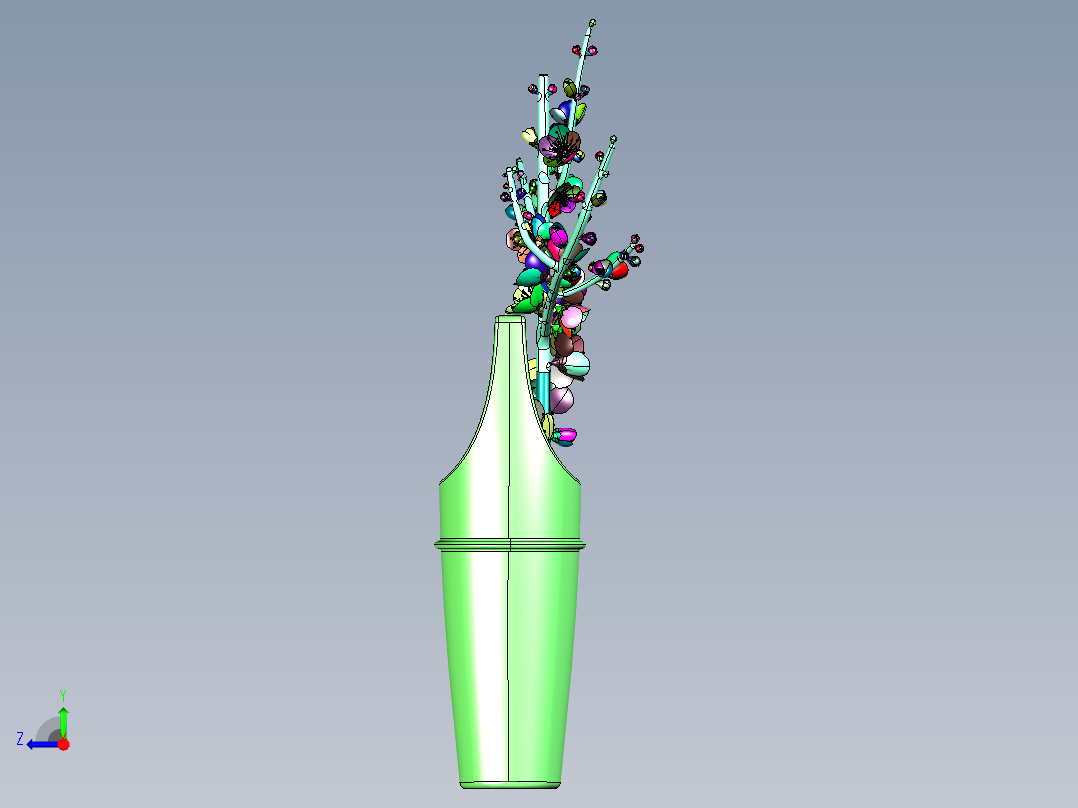 仿真腊梅花家居装饰假花右视图