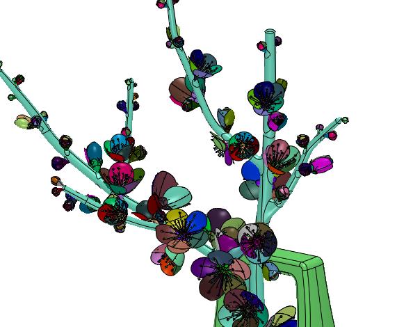 仿真腊梅花家居装饰假花