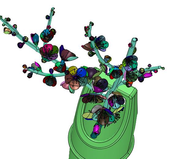 仿真腊梅花家居装饰假花