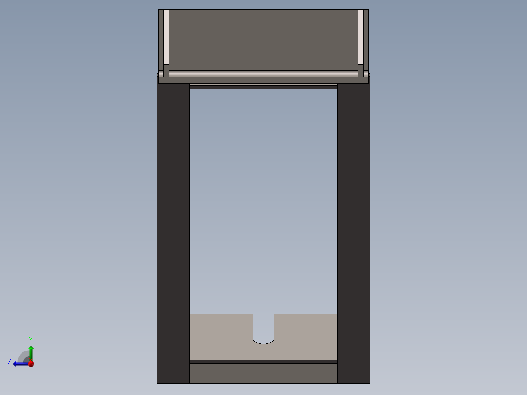托辊架064右视图