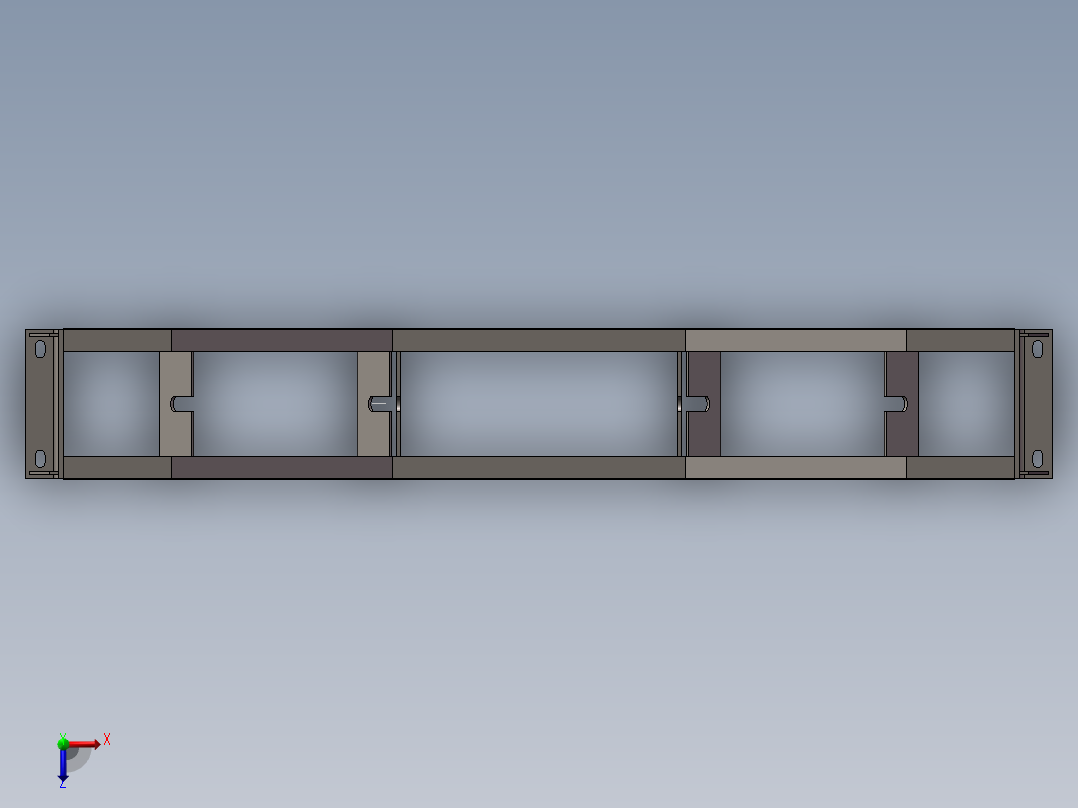 托辊架064俯视图