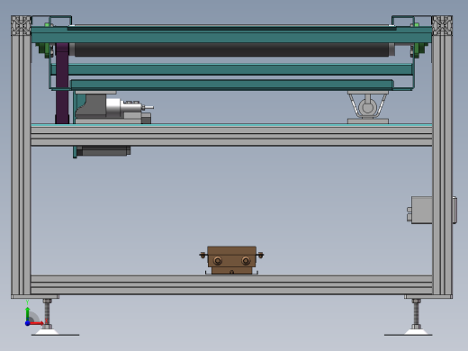 动态称重输送带三维图550028==40前视缩略图