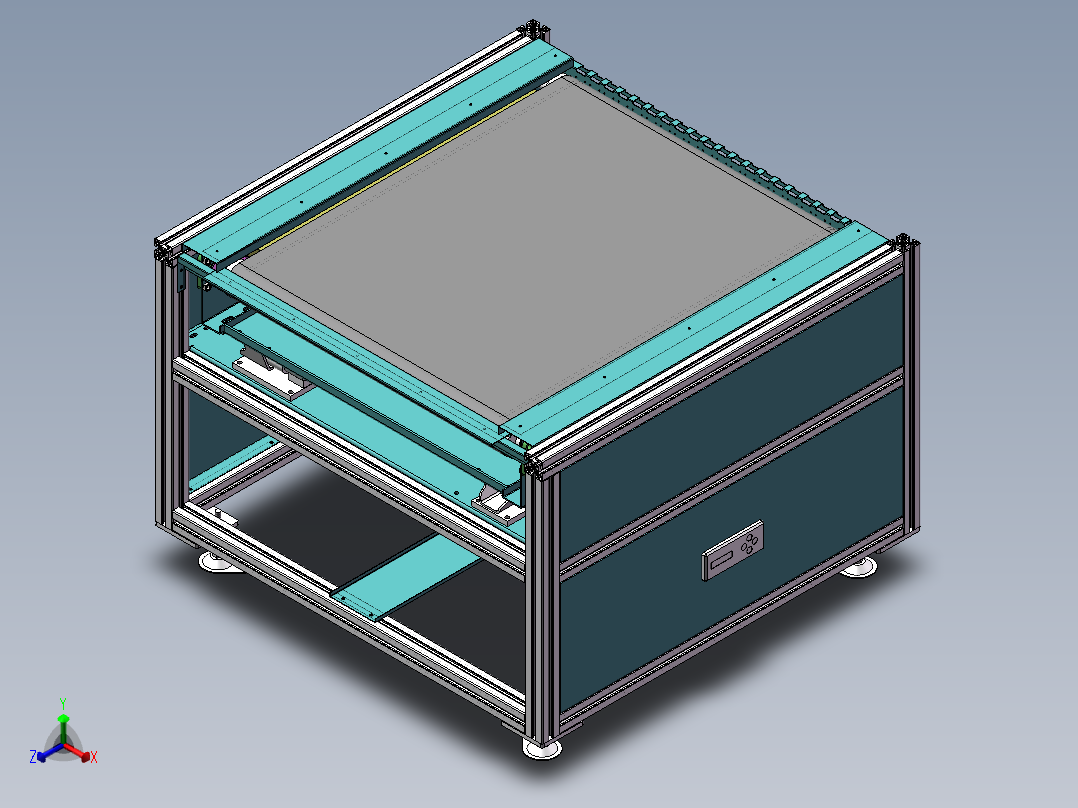 动态称重输送带三维图550028==40正等轴测图
