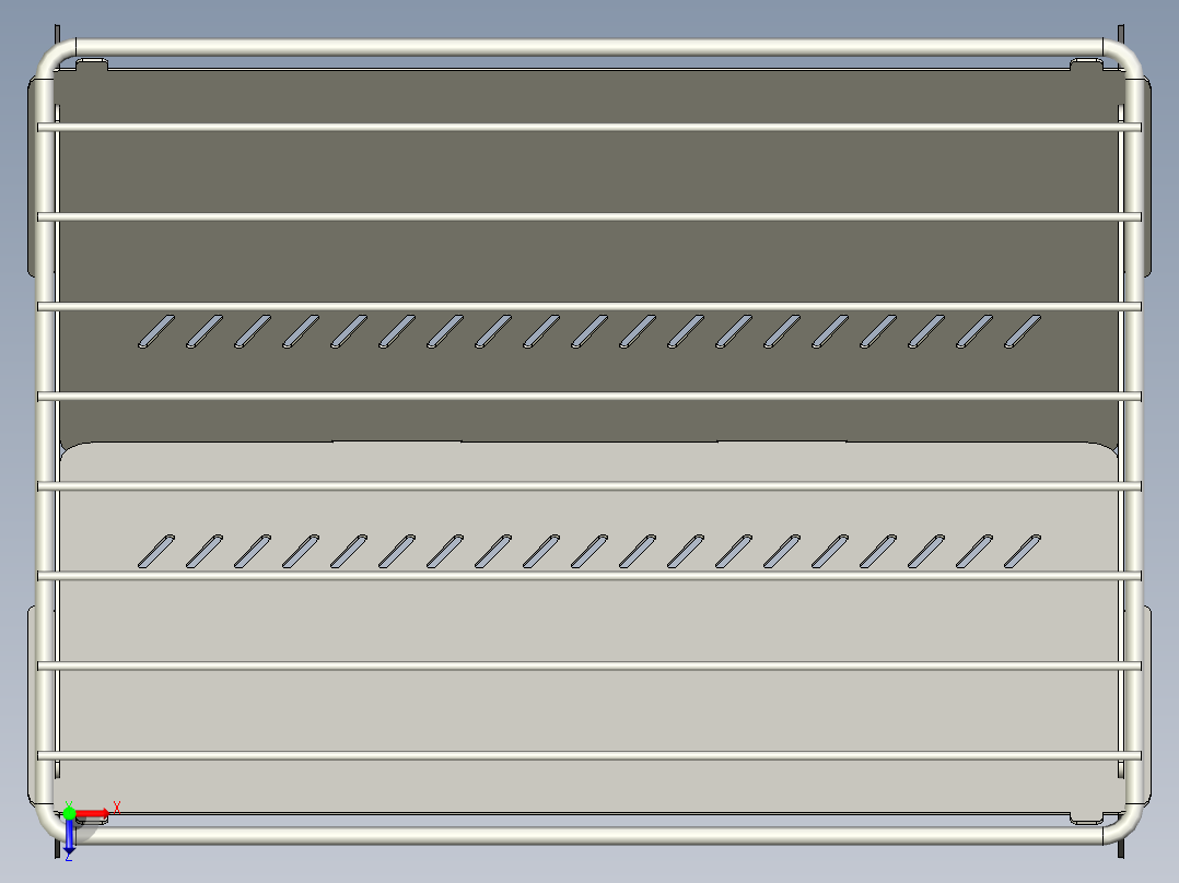 户外烧烤野营烧烤炉折叠不锈钢俯视图