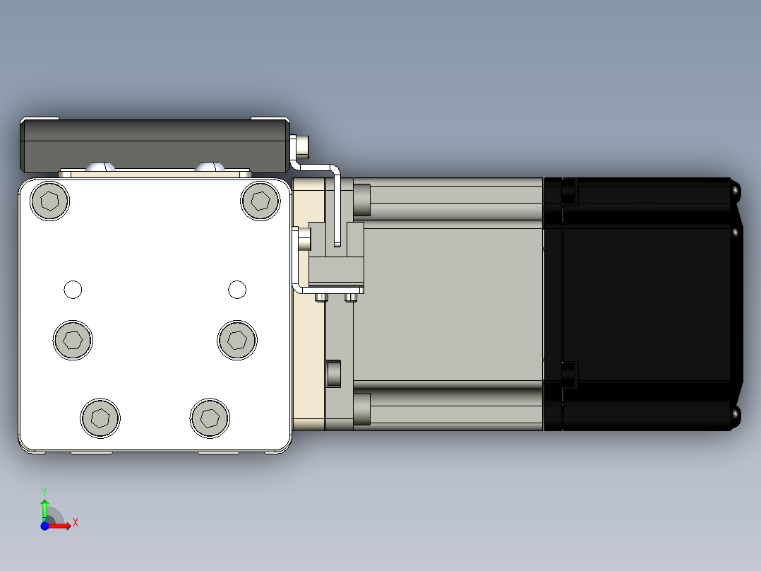 同步带滑台-欧规BC6-L120-S500-R-P40-D3前视图