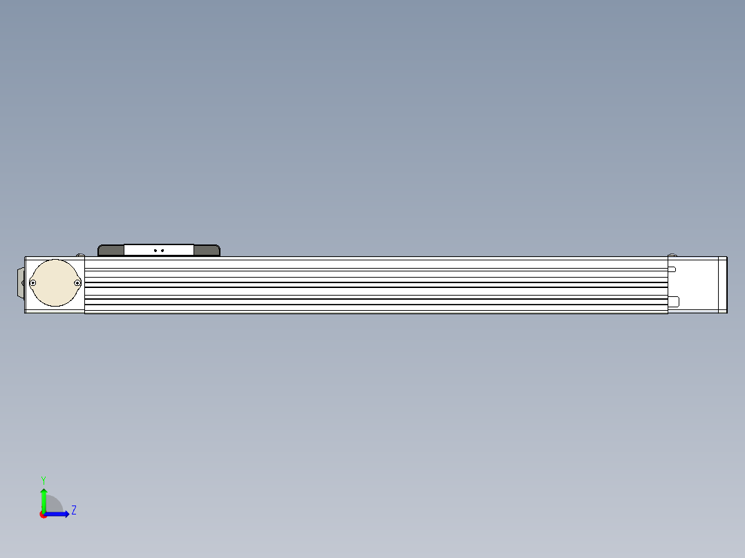 同步带滑台-欧规BC6-L120-S500-R-P40-D3左视图