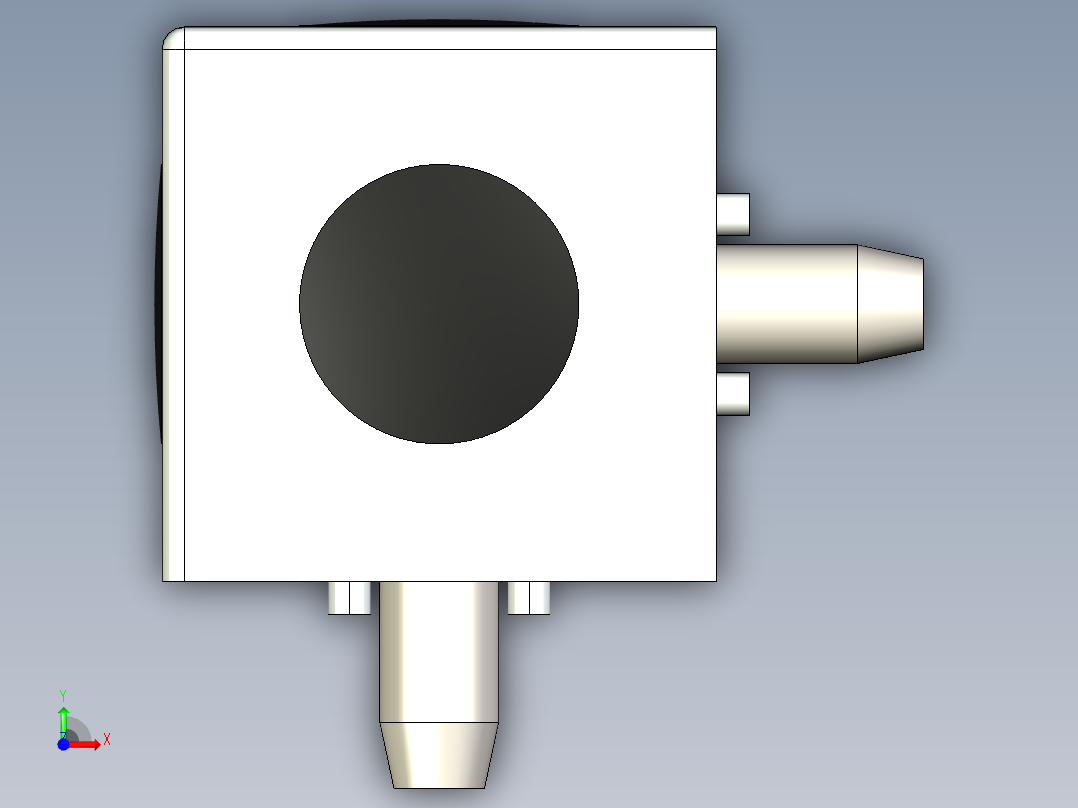 型材-BR 3D 50X50 CIBIC CONNECTOR 3842549876前视图