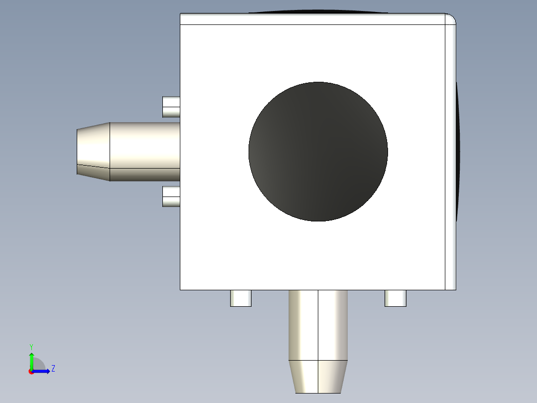 型材-BR 3D 50X50 CIBIC CONNECTOR 3842549876左视图