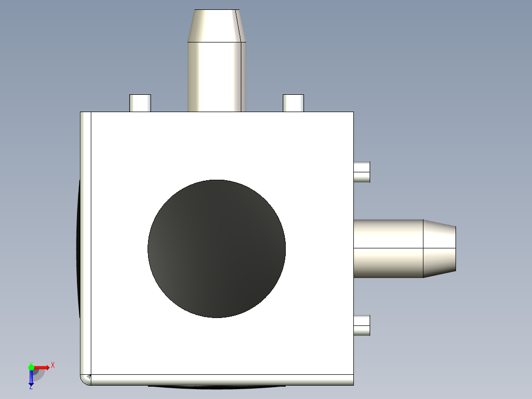 型材-BR 3D 50X50 CIBIC CONNECTOR 3842549876俯视图