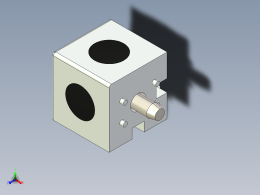 型材-BR 3D 50X50 CIBIC CONNECTOR 3842549876正等轴测缩略图